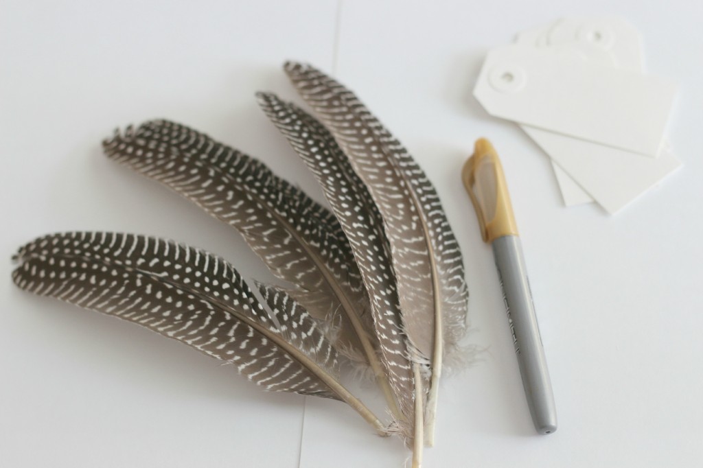 Feather Place Cards 2