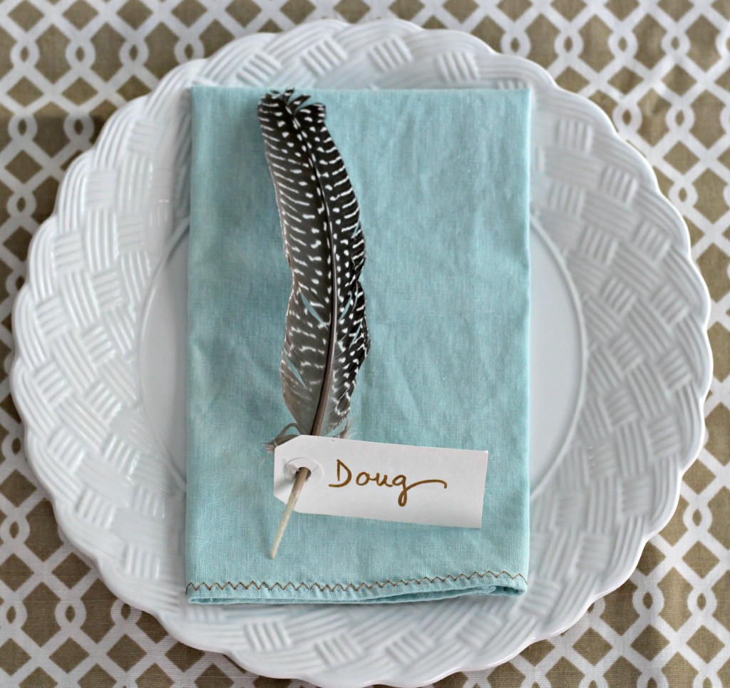 Feather Place Cards 5