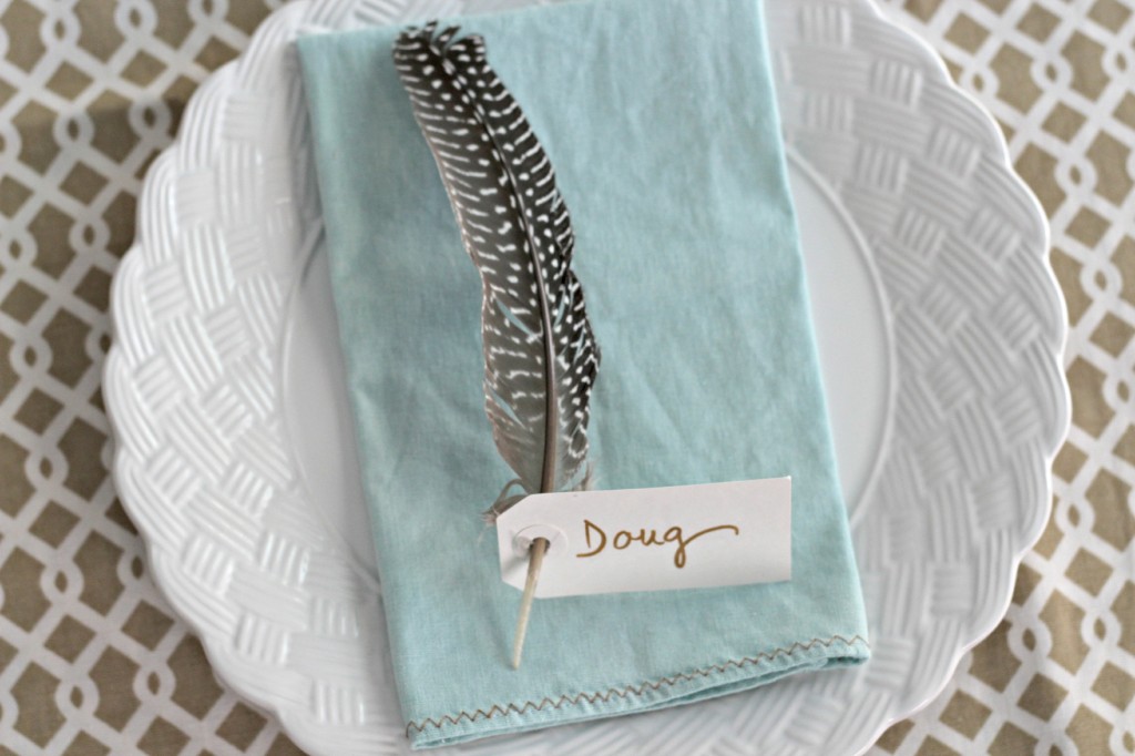 Feather Place Cards 6