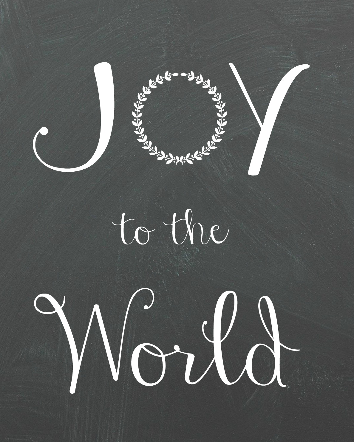 Joy to the World Printable - Organize and Decorate Everything