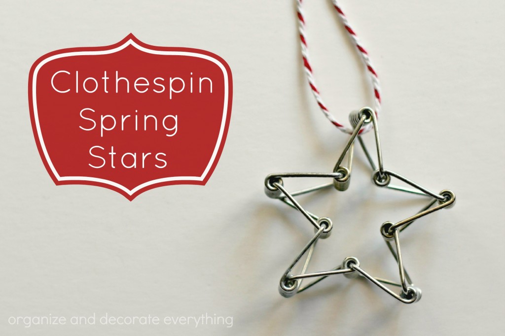 Clothespin Spring Stars - Organize and Decorate Everything