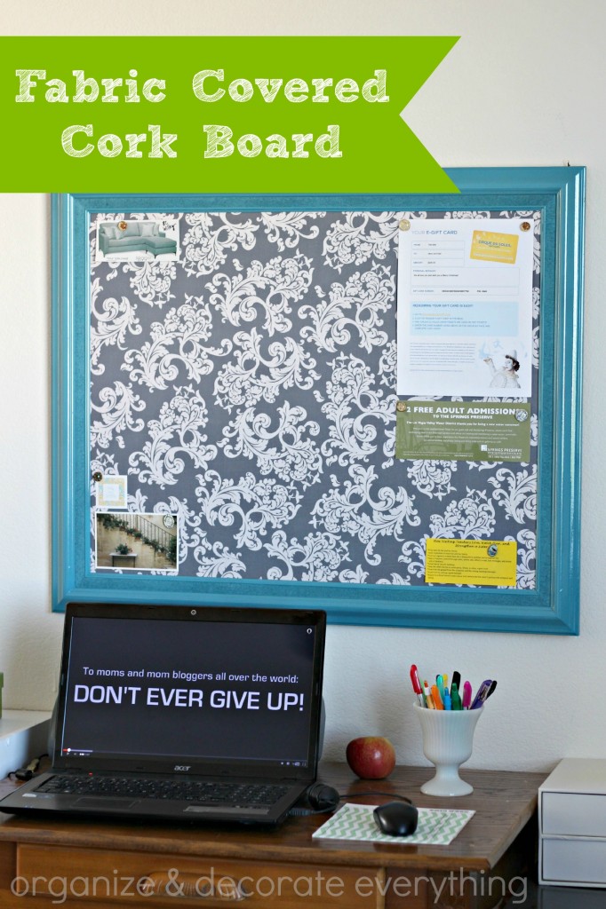 Fabric Covered Cork Board 3.1