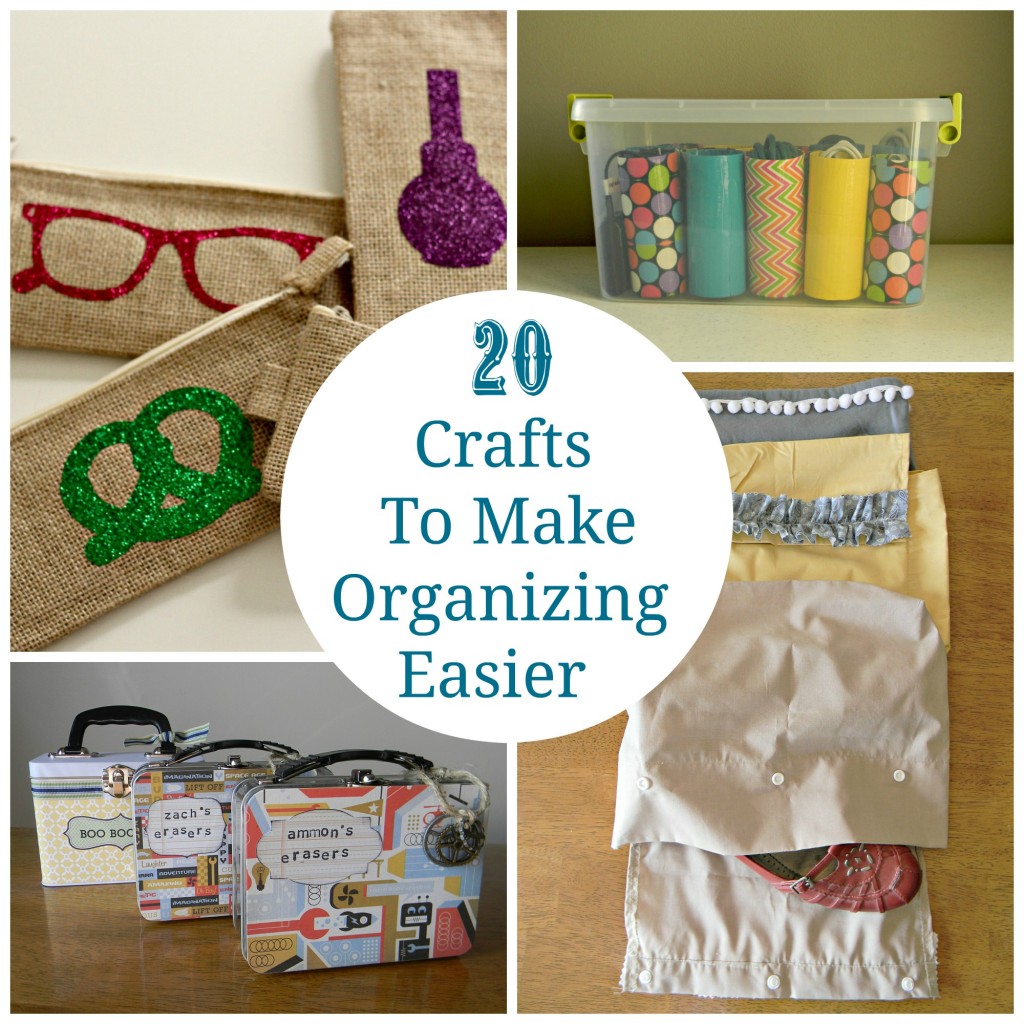 20 crafts to make organizing easier