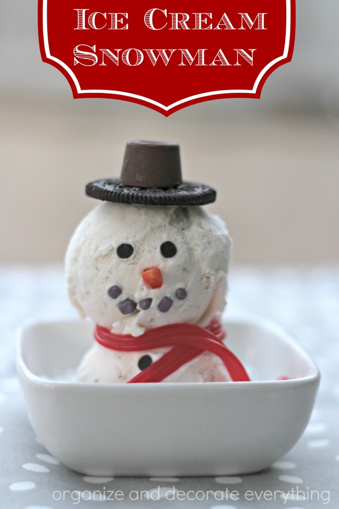 Ice Cream Snowman - Organize and Decorate Everything