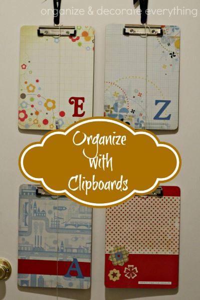 organizing clipboards