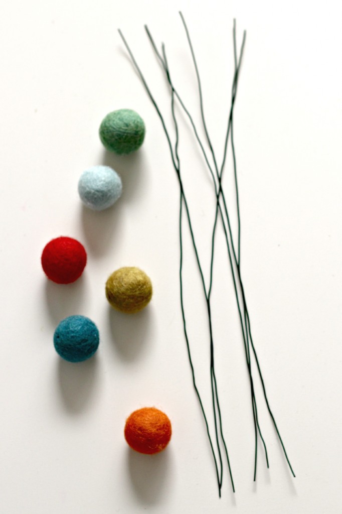 Felt Ball Flowers 5