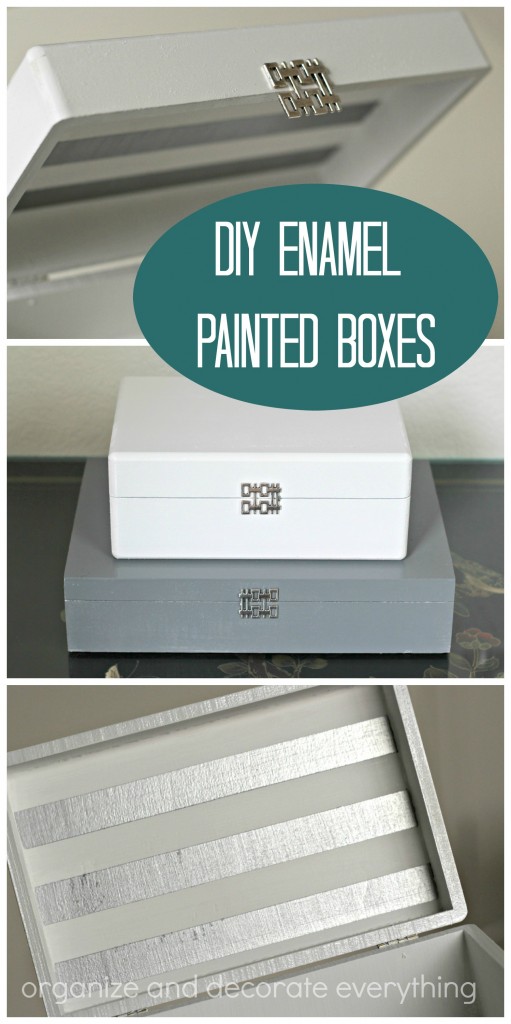DIY Enamel Painted Boxes