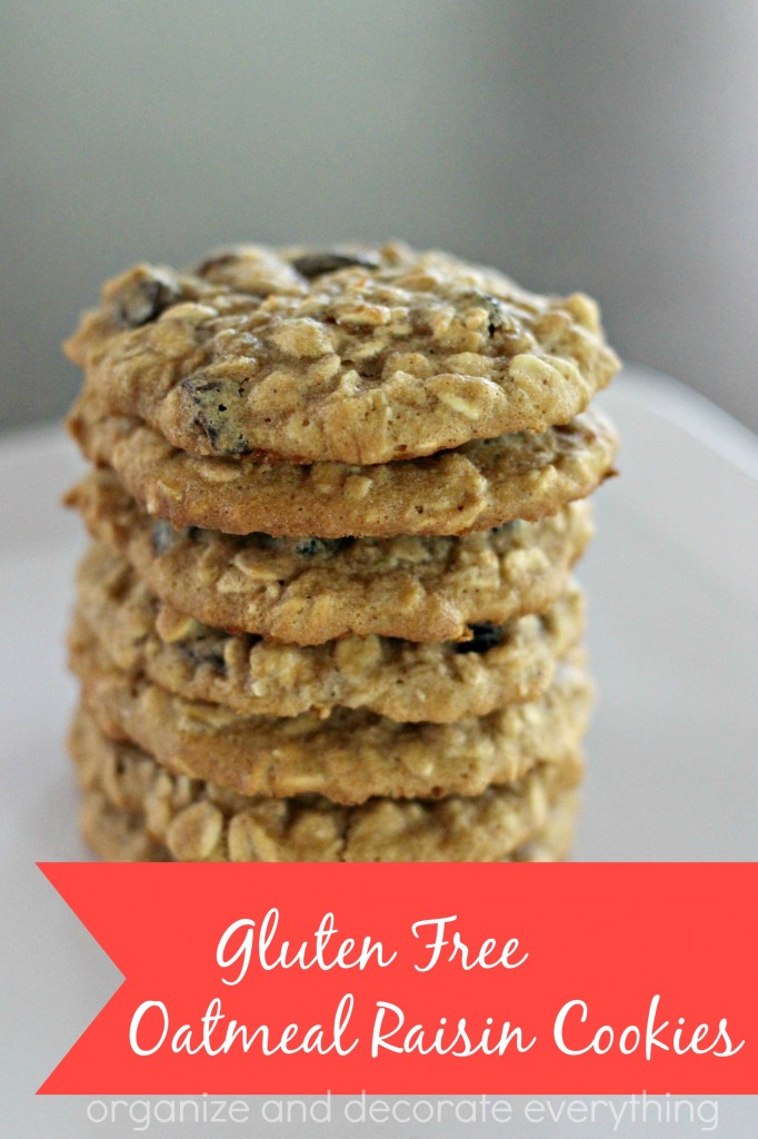 Gluten Free Oatmeal Raisin Cookies