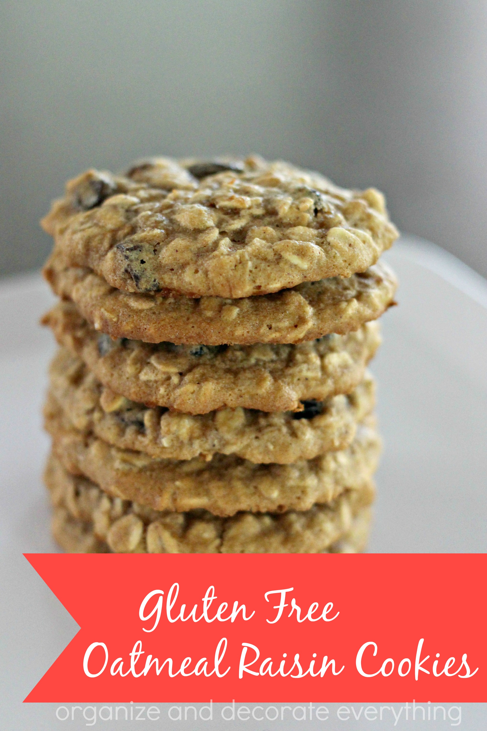 Gluten Free Oatmeal Raisin Cookies - Organize and Decorate Everything