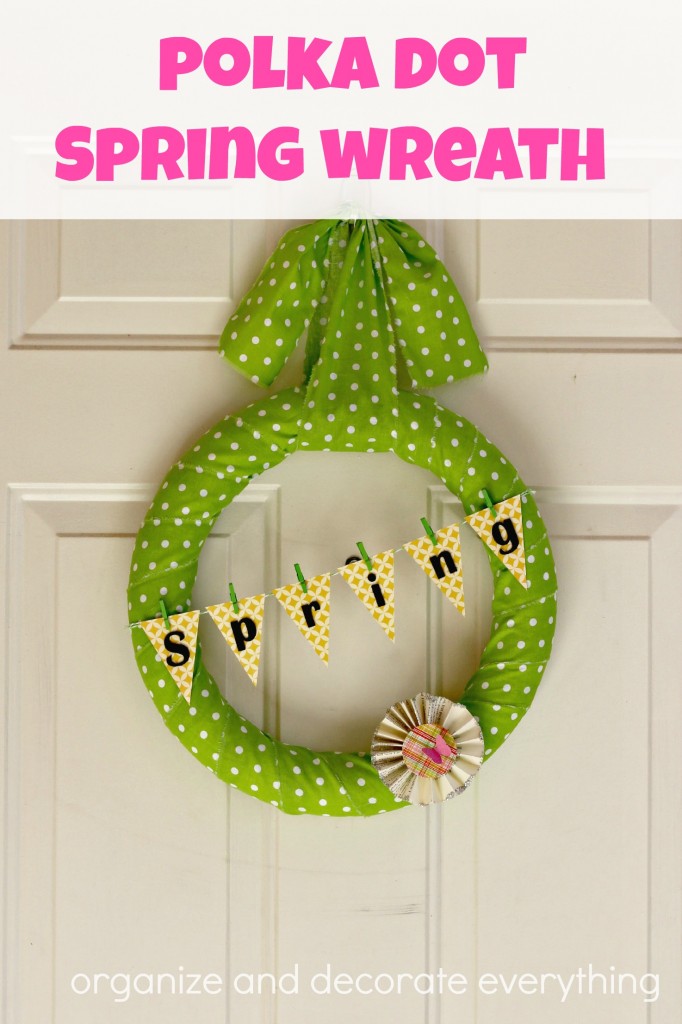 Polka Dot Spring Wreath