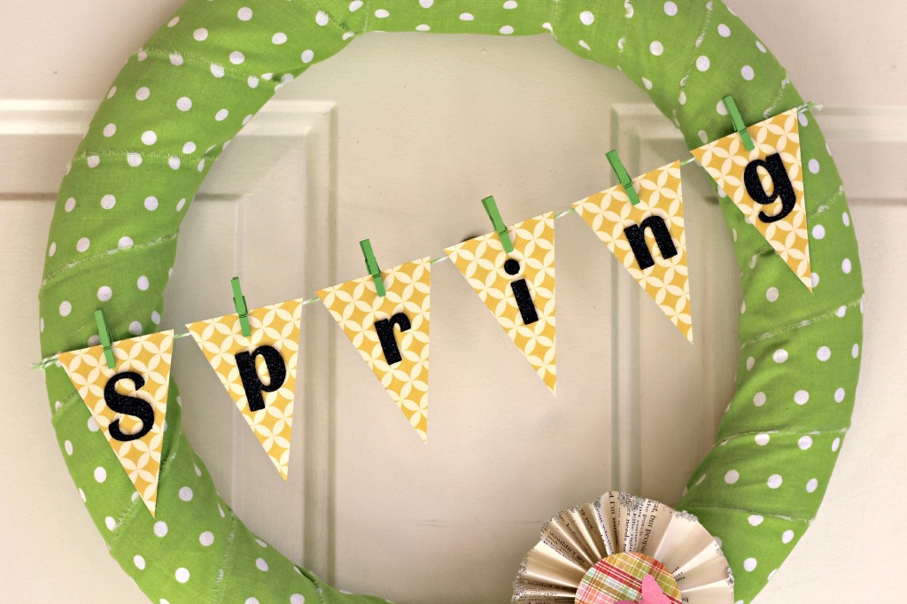 polka dot Spring wreath 5