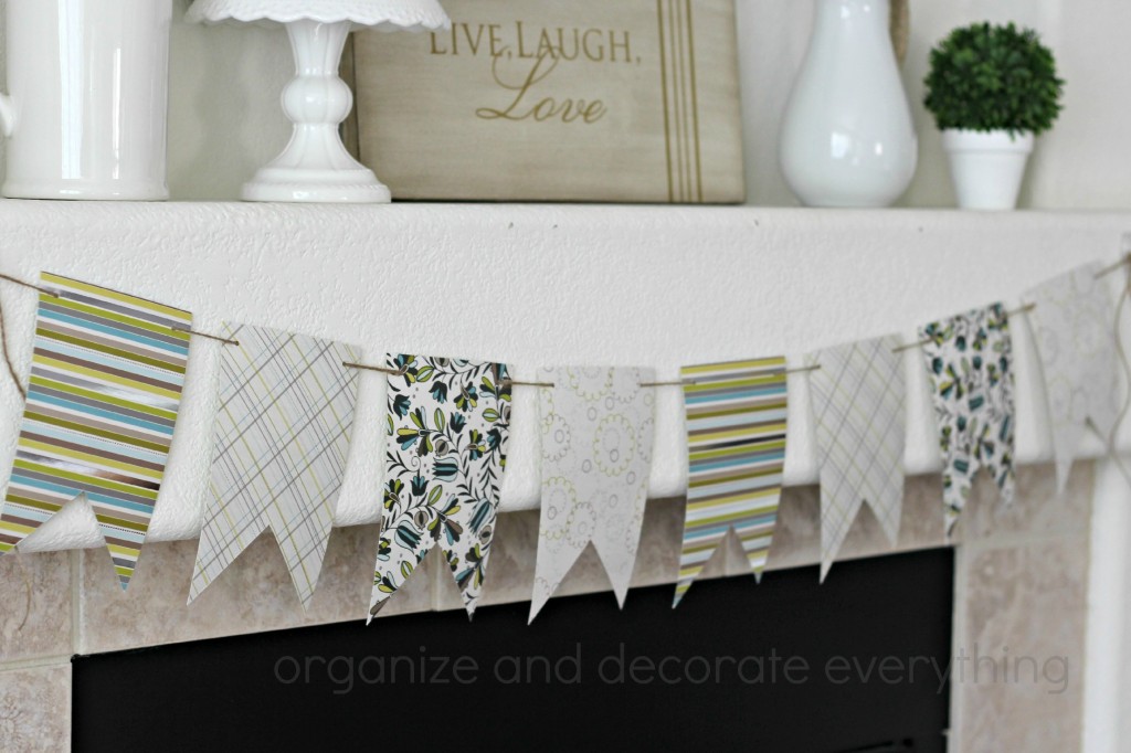 Floral Spring Mantel Banner