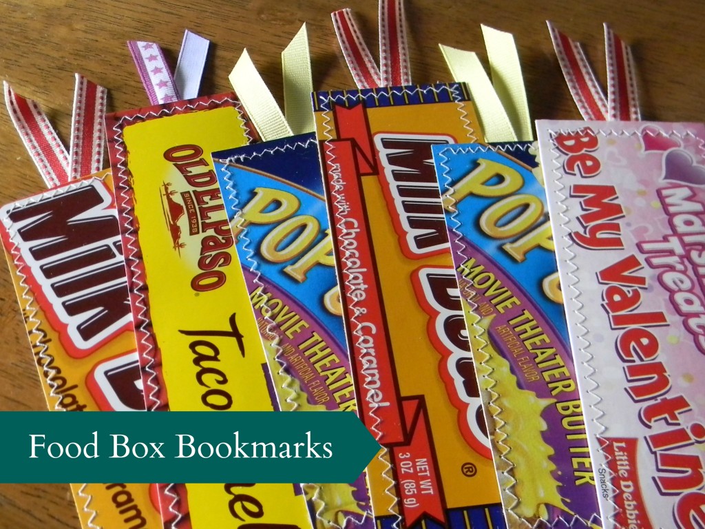 Food Box Bookmarks