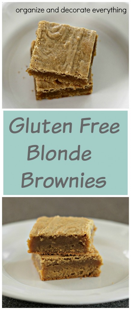 Gluten Free Blonde Brownies