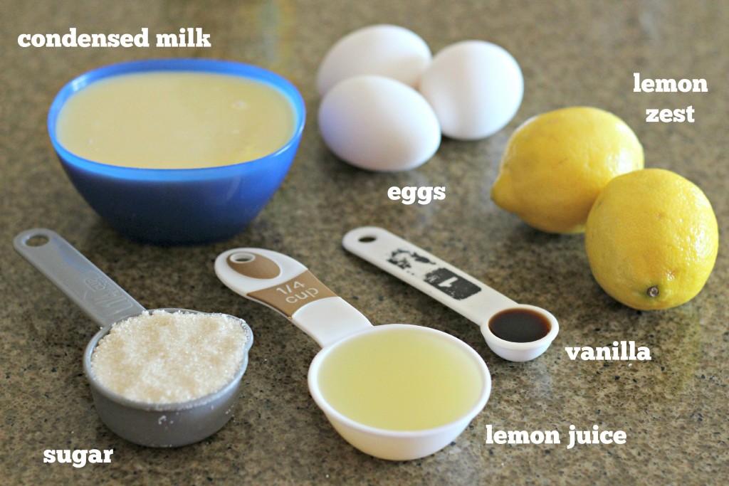 Lemon Meringue Pie ingredients