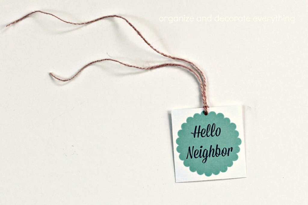Neighbor Gift Ideas tag