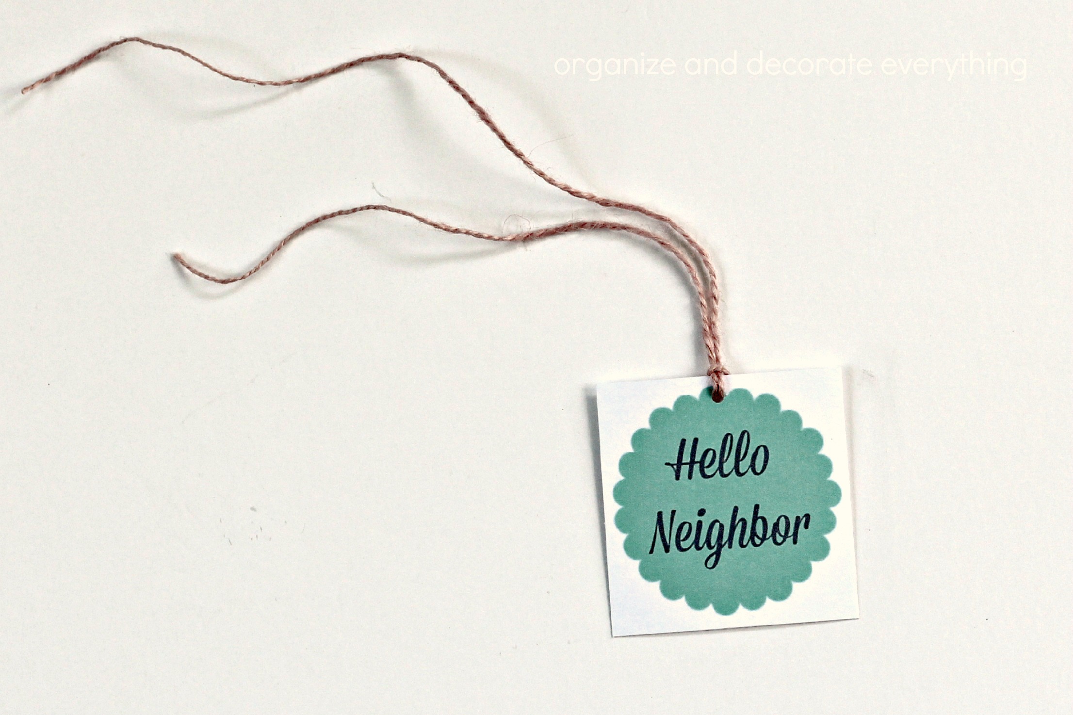 Neighbor Gift Ideas with Printable Tags - Organize and Decorate Everything