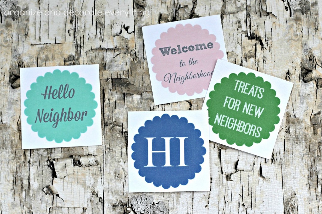 Neighbor Gift Ideas tags