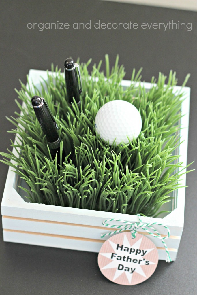 Faux Grass Pen Holder father's day gift