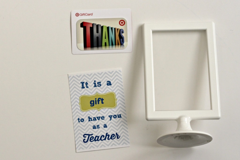 Teacher Appreciation Gift Card Supplies