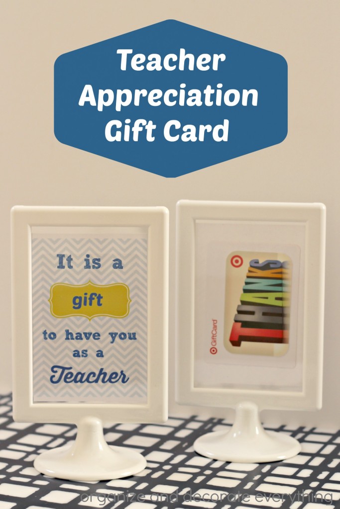 Teacher Appreciation Gift Card Printables