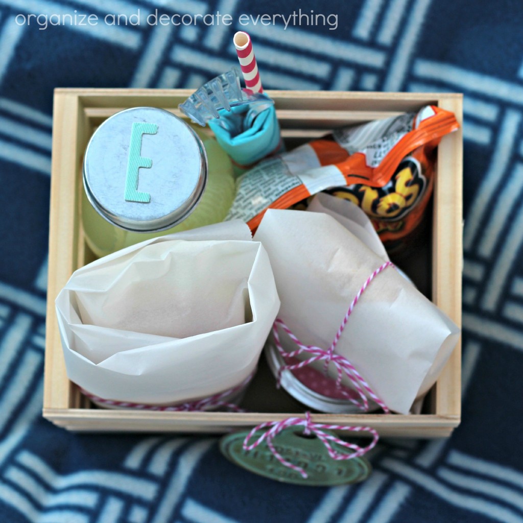 Picnic Crates packed dinner