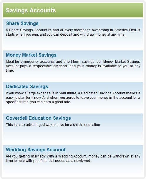 savings accounts