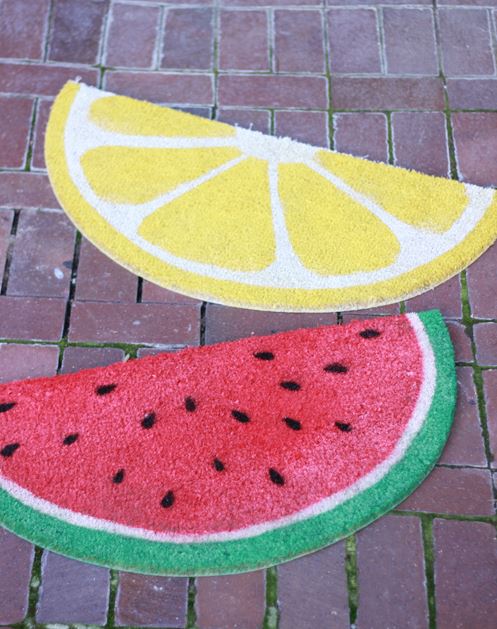 Fruit Decor Painted Rugs