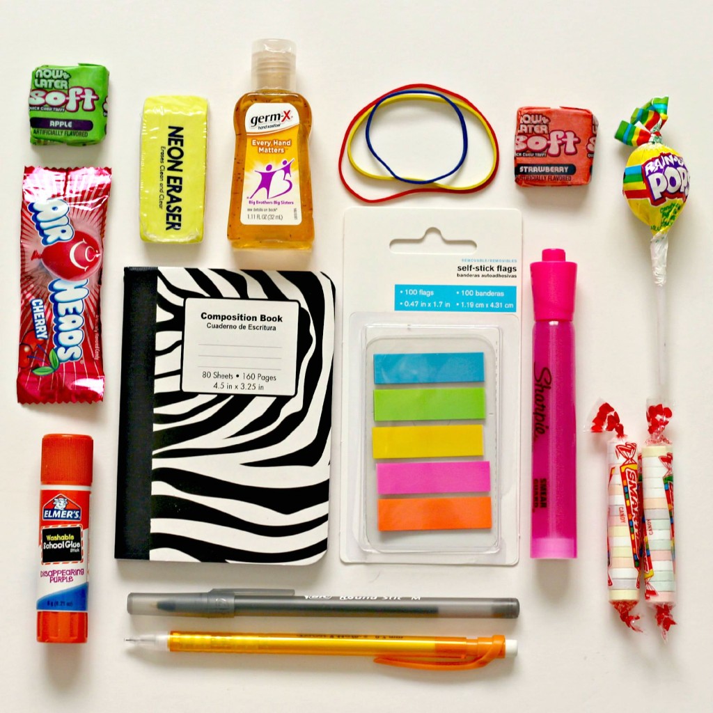Back to School contents of gift bag.1