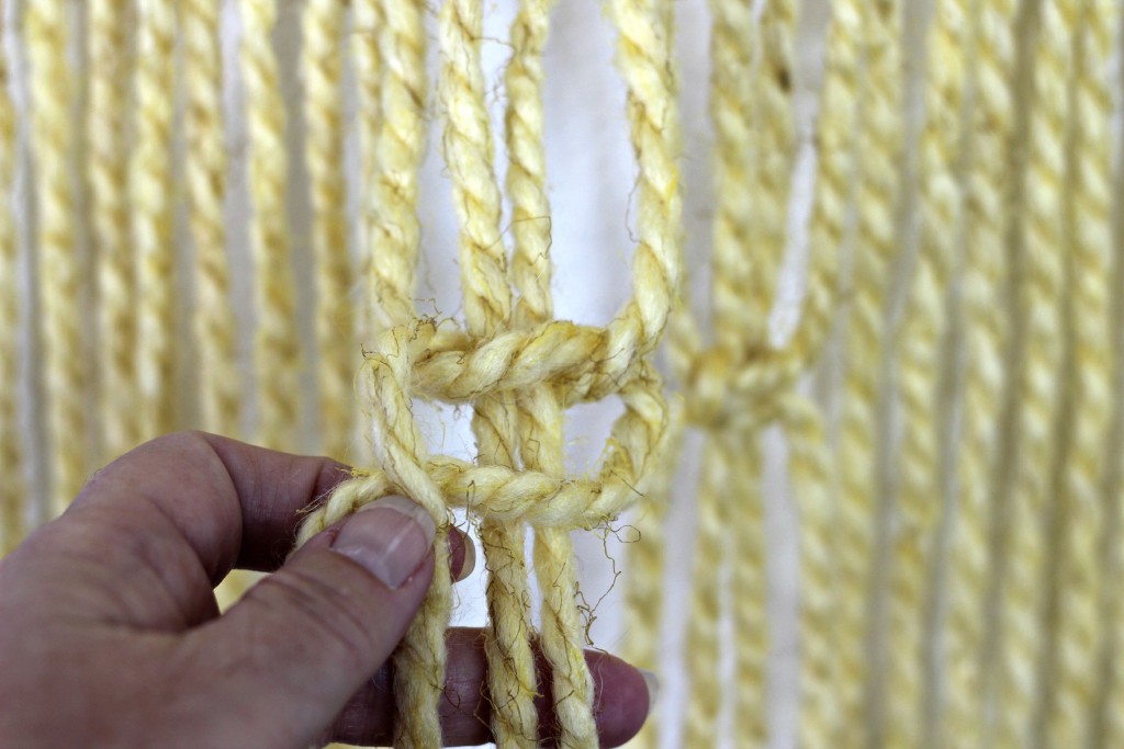 Macrame Wall Hanging 2nd of square knot.1