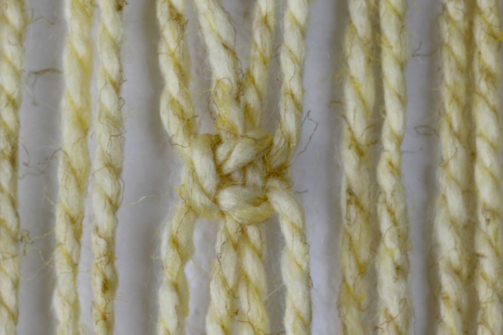 Macrame Wall Hanging knot close up.1