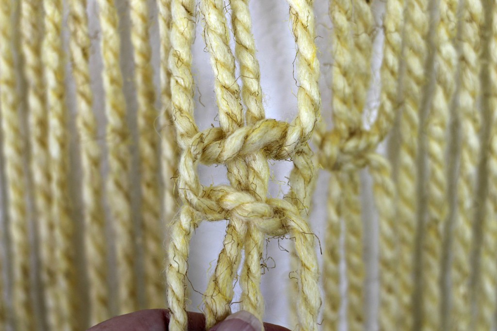Macrame Wall Hanging loose square knot.1