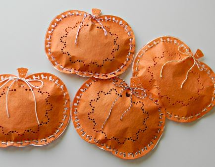 Pumpkin Candy Pouches