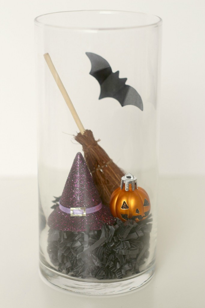 Halloween Jars hat and broom