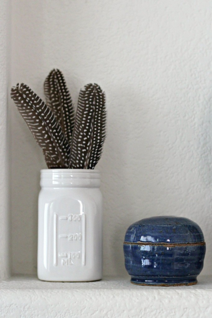 Hello Fall Mantel mason jar