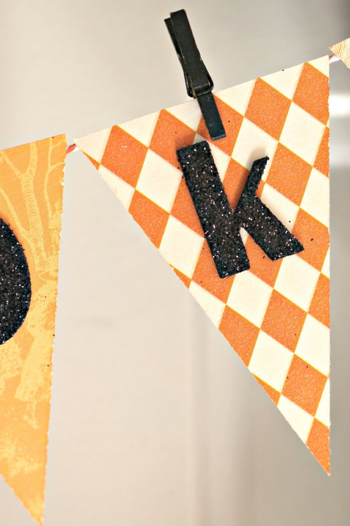Spooky Spider Wreath banner flags