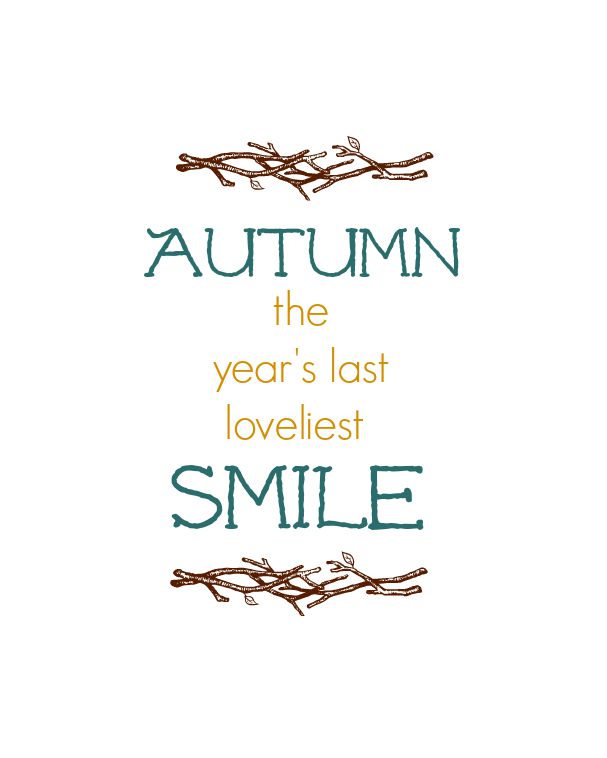 Autumn Printables - Organize and Decorate Everything