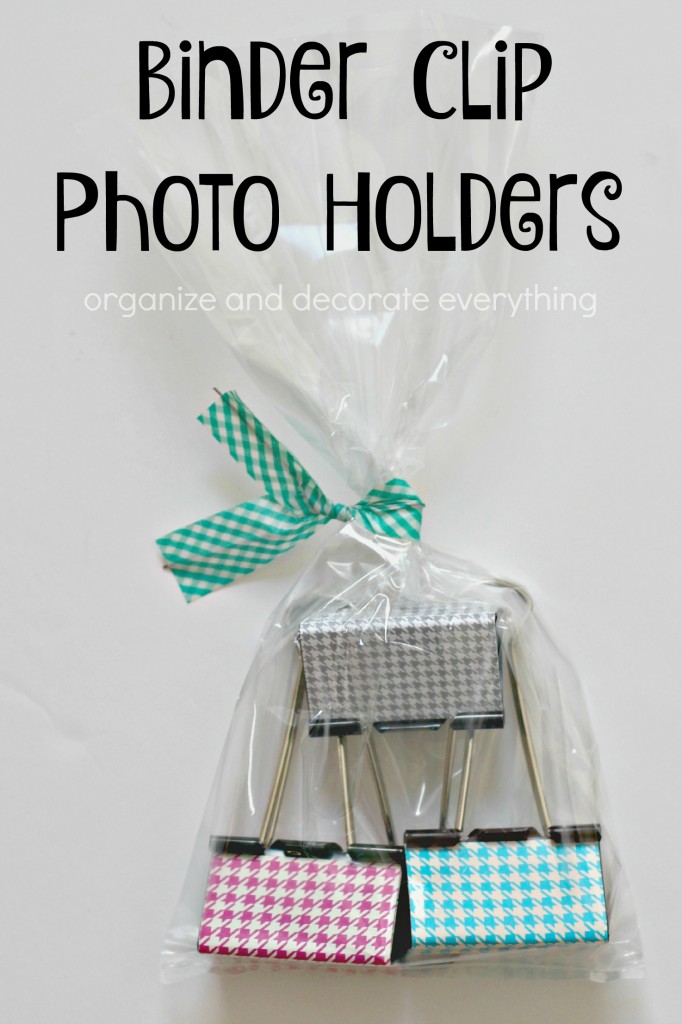 Binder Clip Photo Holders