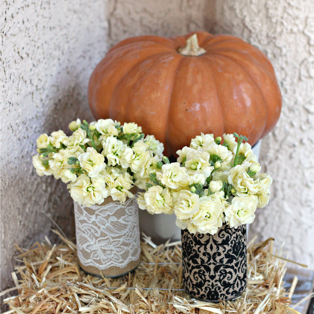 Burlap Can Vases.3