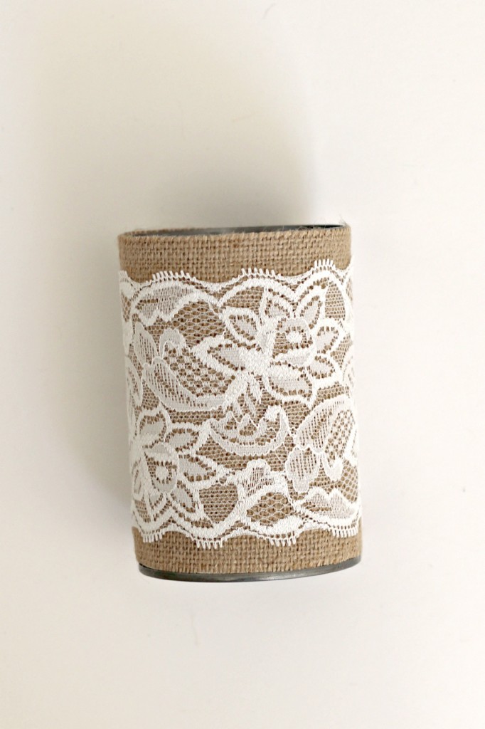 Burlap Can Vases.7