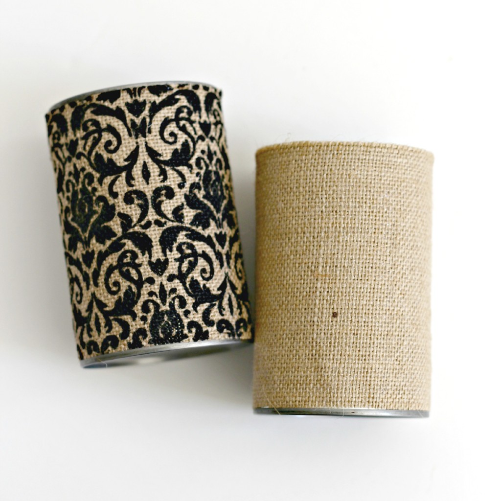 Burlap Can Vases.8