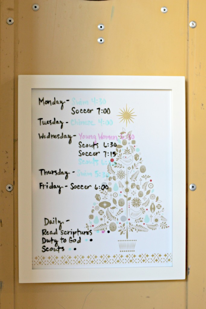 Washi Tape DIY Dry Erase Board  Diy dry erase board, Diy calendar