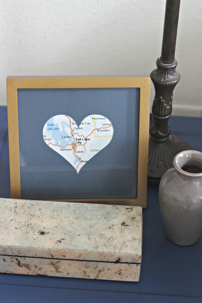 Heart Framed Map.3