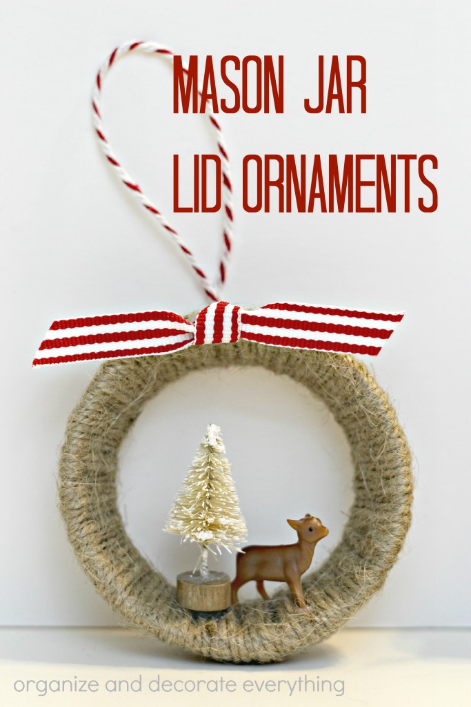 How to Make Mini Wreath Ornaments From Mason Jar Bands