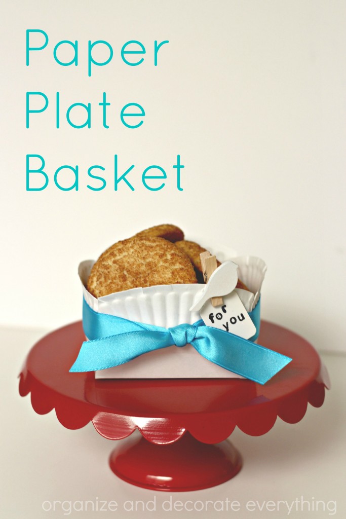 Paper Plate Basket is a quick and easy container for baked goods and other food treats to give as gifts