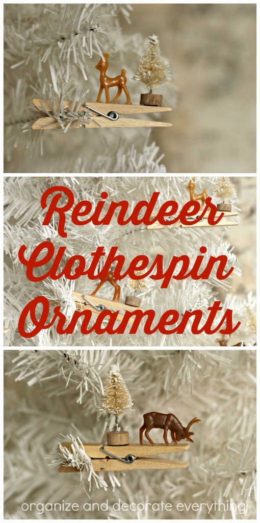 Reindeer Clothespin Ornaments
