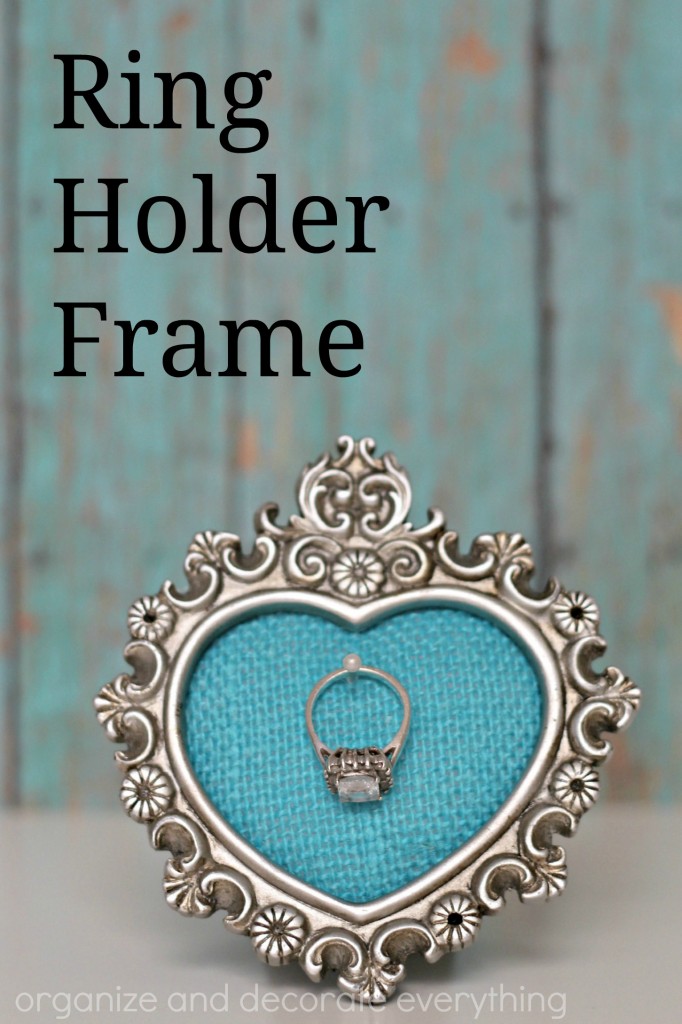 Ring Holder Frame so you can keep your ring safe and always remember where you put it