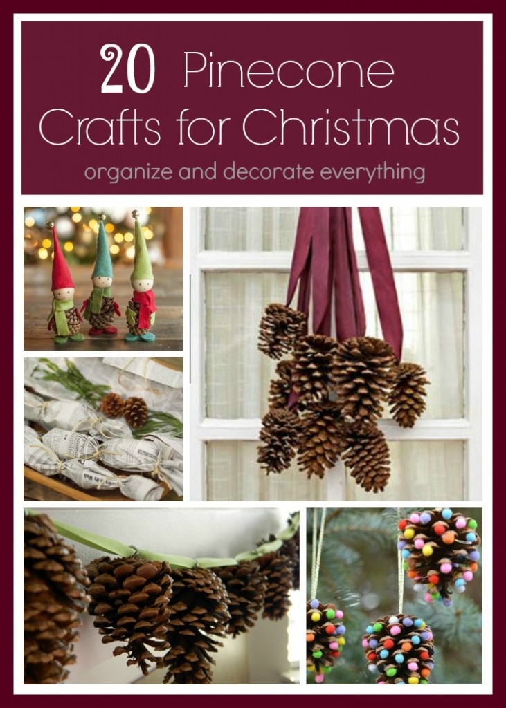 xmas ideas using pine cones