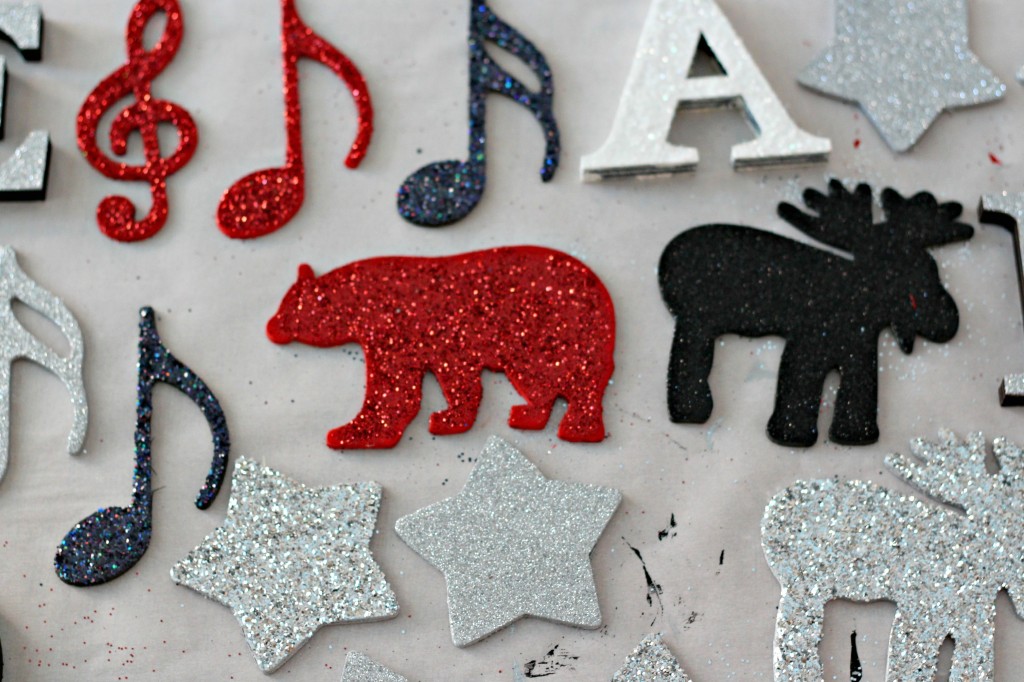 DIY Wood Glitter Ornaments .13