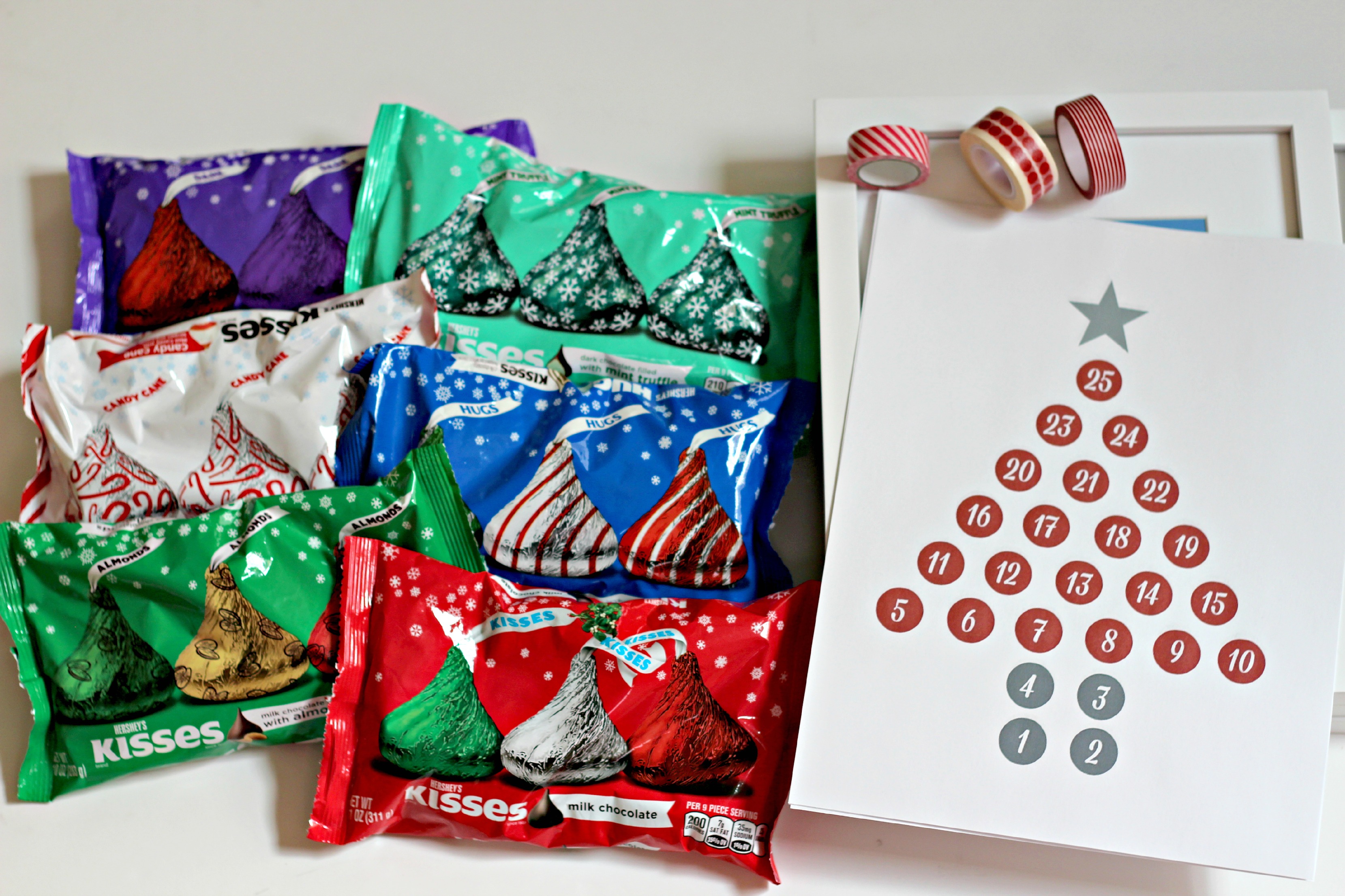 Hershey's Kisses Christmas Countdown - Organize and ...